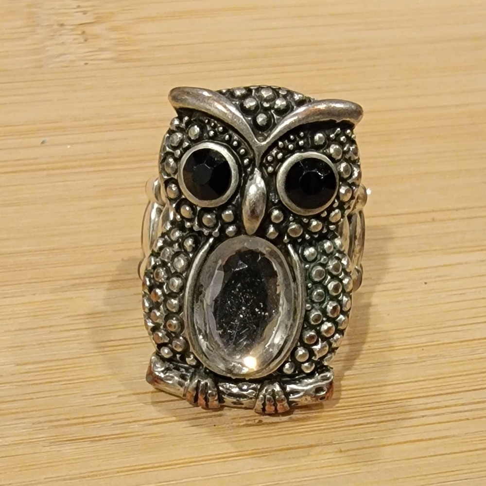 Silver Owl Ring - image 3